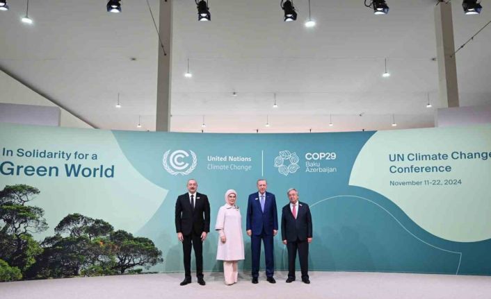 Cumhurbaşkanı Erdoğan, COP29 alanına geldi