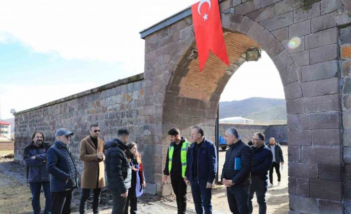 El Aman Hanı restorasyon çalışmaları gözden geçirildi