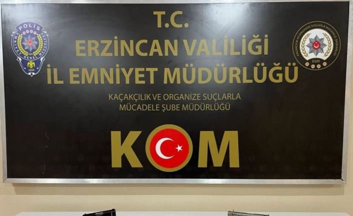 Erzincan’da 2 adet ruhsatsız tabanca ve fişekler ele geçirildi