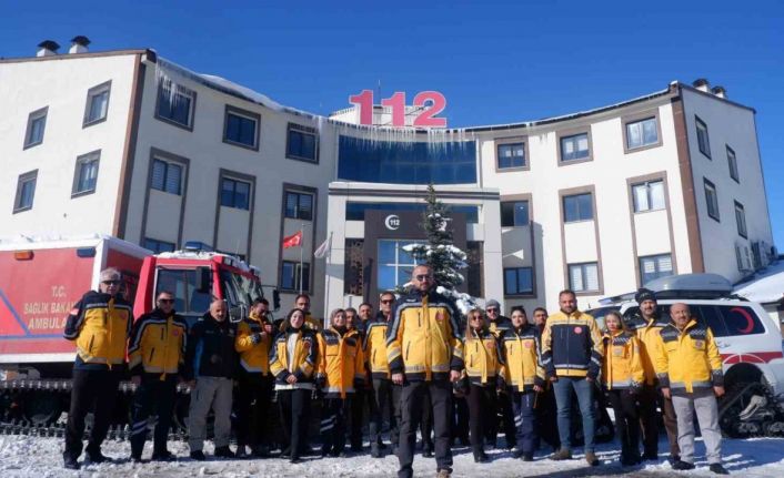 Erzurum’da 112 ekipleri kışa hazır