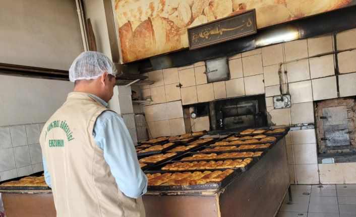 Erzurum’da gıda üretimi yapan işyerleri denetlendi