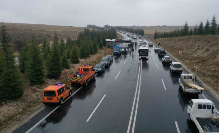 Eskişehir’de otobüs kazası: 1 ölü, 1’i ağır 42 yaralı