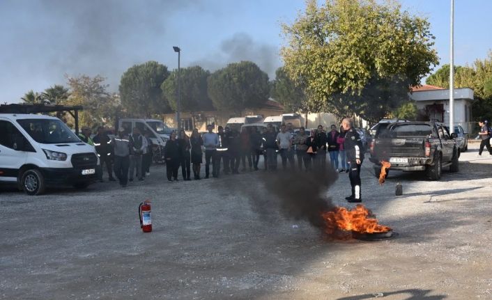 Germencik Belediyesi personeline yangın eğitimi