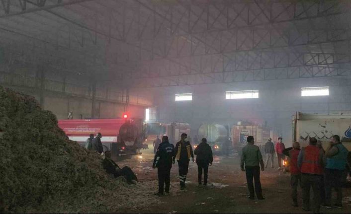 Hatay’da pamuk fabrikasında yangın