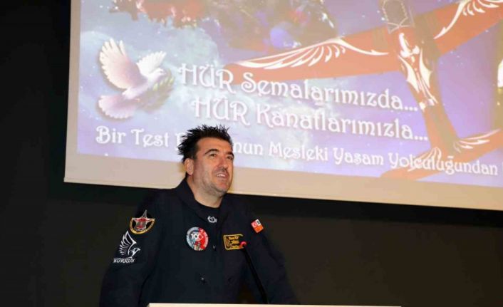 HÜRKUŞ Test Pilotu Özpala, tecrübelerini NEÜ öğrencileriyle paylaştı