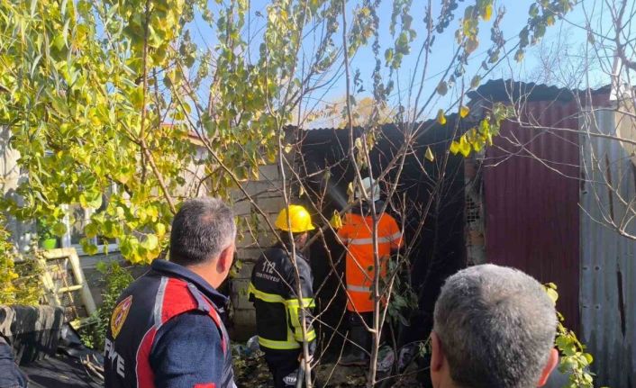 Iğdır’da tandırda çıkan yangın kısa sürede söndürüldü