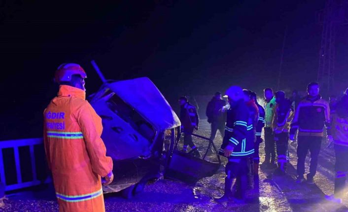 Iğdır’da zincirleme trafik kazası: 2 yaralı