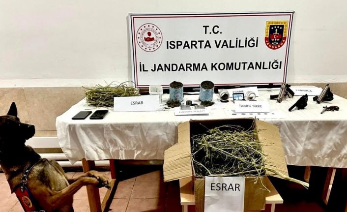 Isparta’da uyuşturucu operasyonu: 2 gözaltı