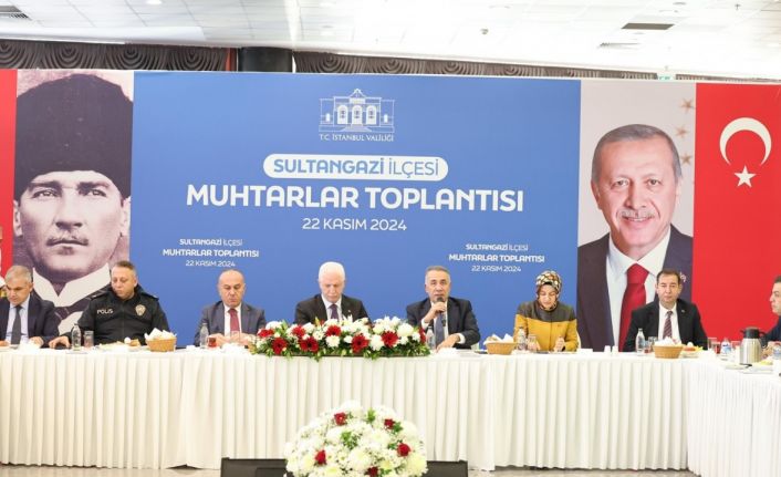 İstanbul Valisi Davut Gül Sultangazili muhtarlarla bir araya geldi