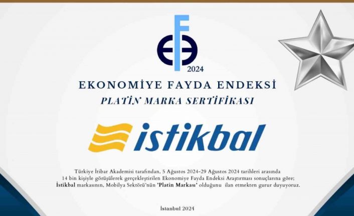 İstikbal’e “Platin” Ödül