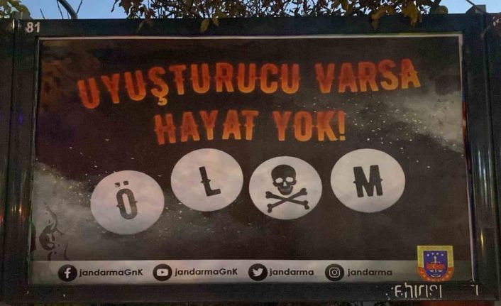 Jandarma, uyuşturucuya karşı vatandaşları bilgilendirdi