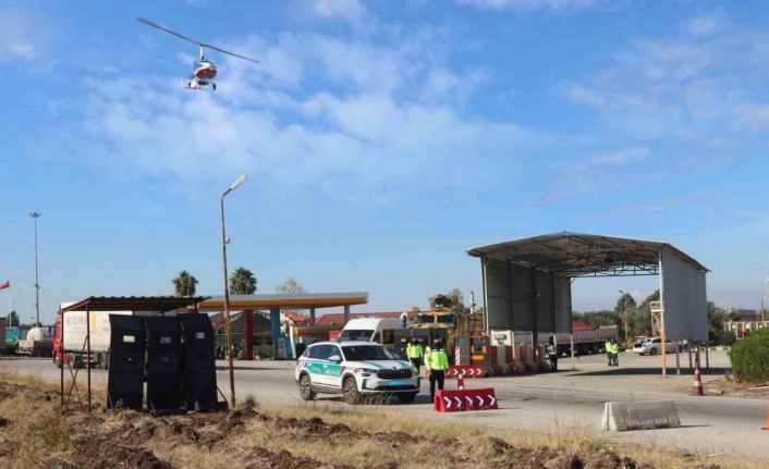 Jandarma’dan cayrokopter destekli asayiş ve trafik denetimi