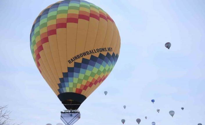 Kapadokya’da balonlar kefiye ile havalandı