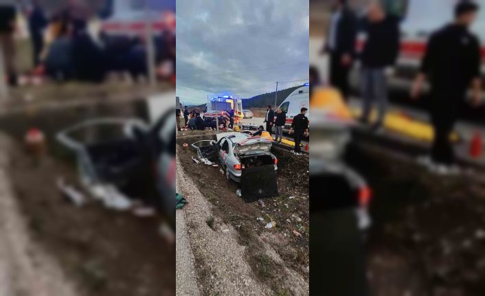 Karabük’te kanala düşen otomobil duvara çarptı: 1 ölü, 3 yaralı