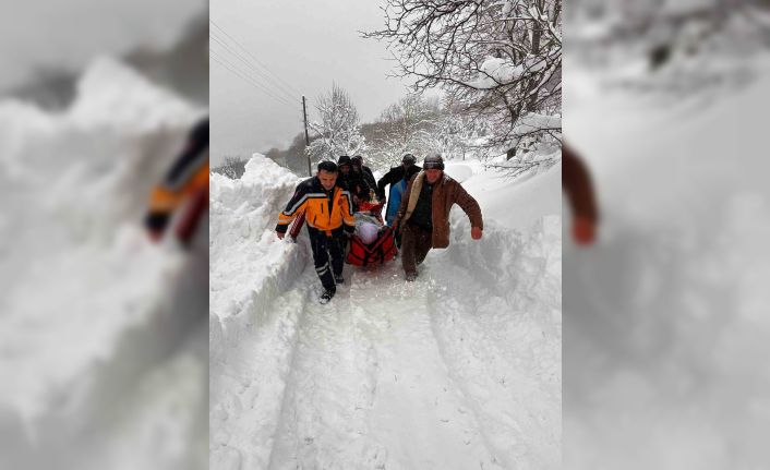 Karda KOAH hastasına böyle ulaşıldı