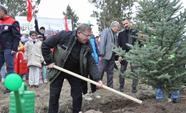 Kars’ta Milli Ağaçlandırma Günü: 11 bin 500 fidan toprakla buluştu