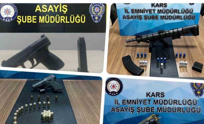 Kars’ta polis ruhsatsız silah taşıyanların kabusu oldu