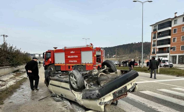 Kastamonu’da Fiat-Tofaş araç takla attı: 2 yaralı