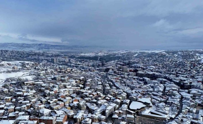 Kastamonu’da mest eden kar manzaraları