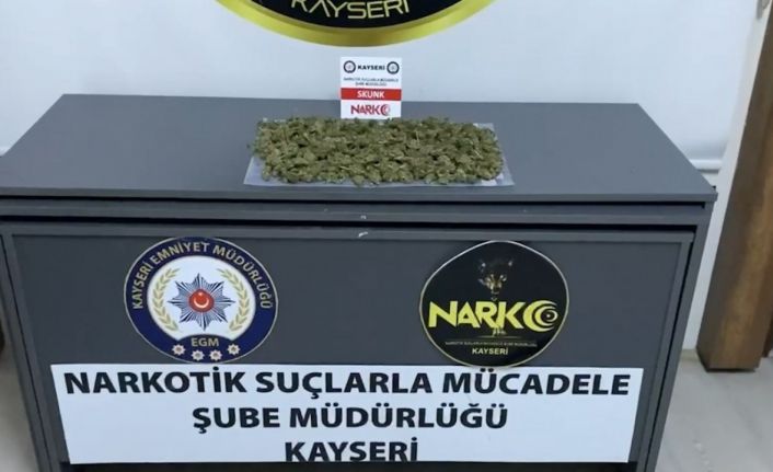 Kayseri’de 1 kilo uyuşturucu ele geçirildi