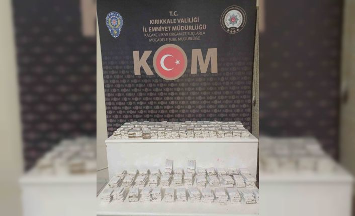 Kırıkkale’de 10 bin 900 adet kaçak makaron ele geçirildi