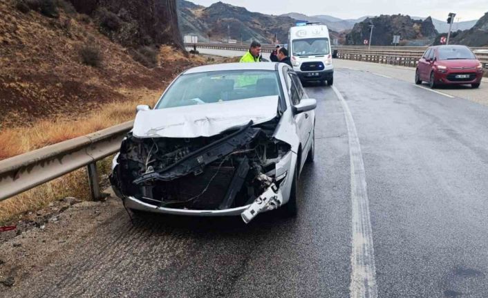 Kırıkkale’de iki otomobil çarpıştı: 1 yaralı