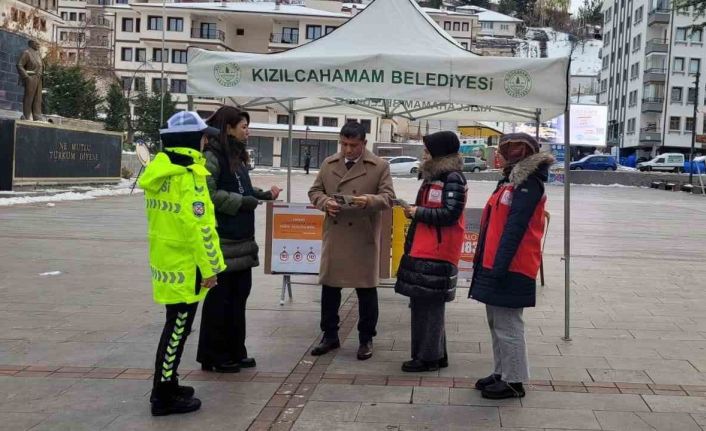 Kızılcahamam’da şiddete karşı bilinçlendirme çalışması yapıldı