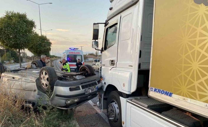 Konya’da 2 tır ve 1 otomobil çarpıştı