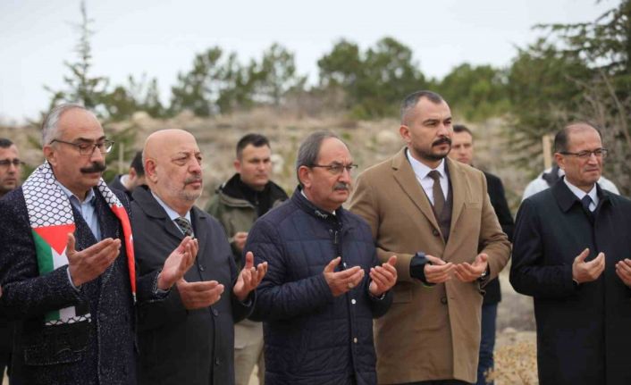 Konya’da, Gazze’deki basın şehitleri için hatıra ormanı kuruldu