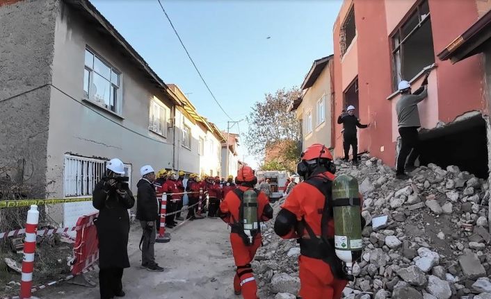 Kütahya’da deprem tatbikatı