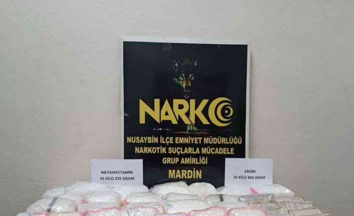 Mardin’de 56 kilogram uyuşturucu ele geçirildi