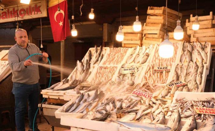 Mersin’de dev balık bin 500 liradan alıcı buldu