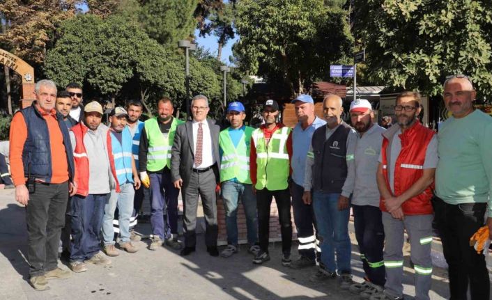 Nazilli İstasyon Meydanı’ndaki yol çalışmalarının ilk etabı tamamlandı