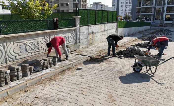 Nazilli sokaklarında kaldırım çalışması başlatıldı