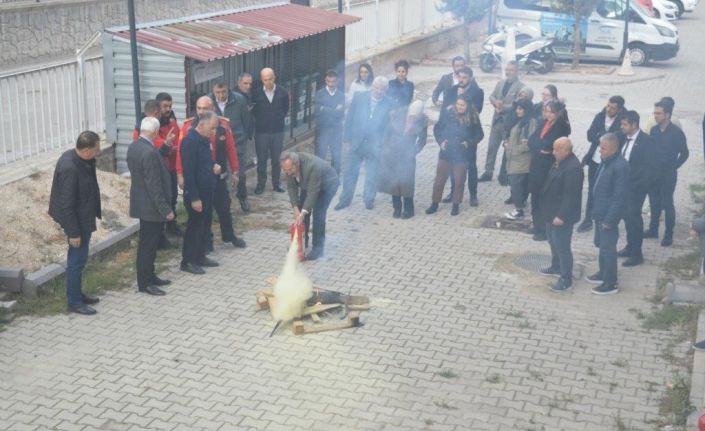 Niğde SGK’da yangın tatbikatı düzenlendi