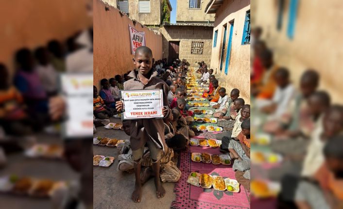 Öğretmenler Günü’nde Afrikalı çocukları doyurdular