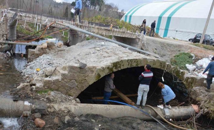 Ordu’da yol çalışmalarında bulunan taş köprü restore edilecek