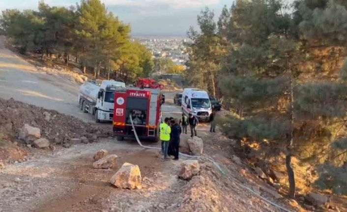 Ormanlık alanda çıkan yangın korkuttu