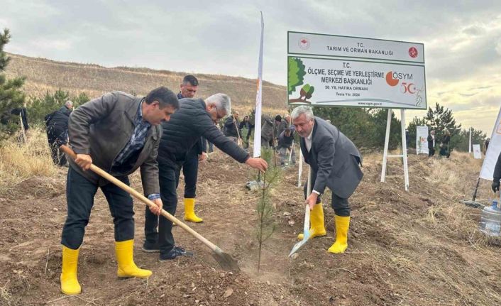 ÖSYM’nin 50’nci yılında, bin 500 fidan toprakla buluştu