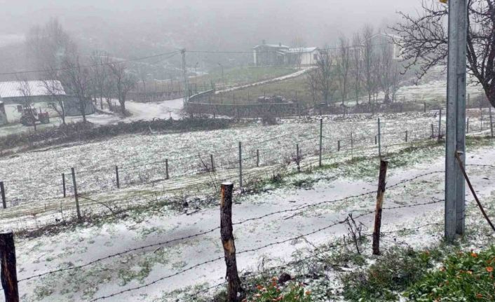 Sakarya’da yüksek kesimlerde kar yağışı başladı