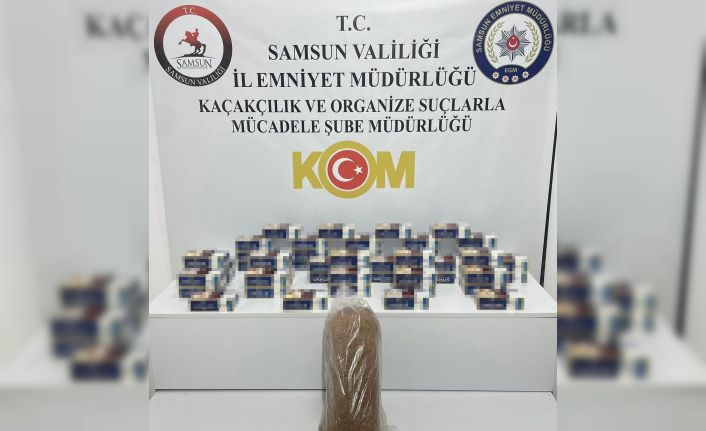 Samsun’da 10 bin adet kaçak makaron ele geçirildi