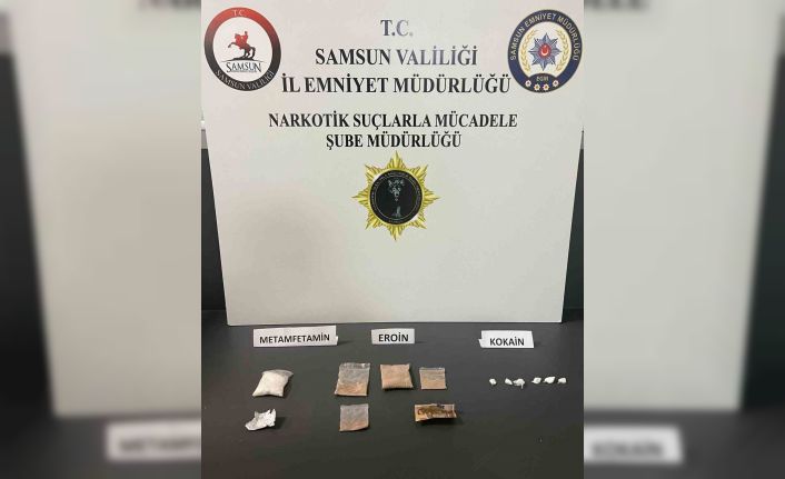 Samsun’da eroin ve kokain ele geçirildi: 1 gözaltı