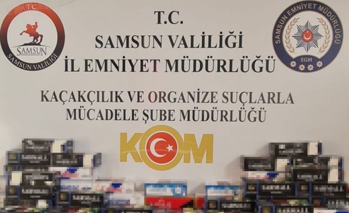 Samsun’da kaçak sigara operasyonu