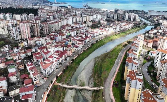 Samsun’da taşkın kontrol yapılarının yapımına devam ediliyor