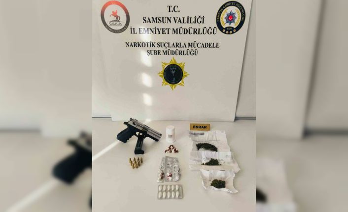 Samsun’da uyuşturucu operasyonuna 2 gözaltı