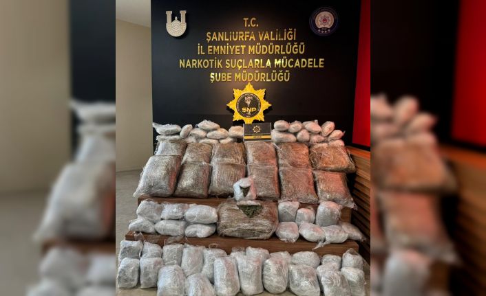 Şanlıurfa’da 76 kilogram uyuşturucu madde ele geçirildi