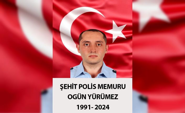 Şehit polis Ogün Yürümez’in cenazesi Adli Tıp Kurumundan alındı