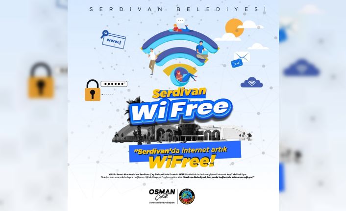 Serdivan’da internet artık Wi-Free