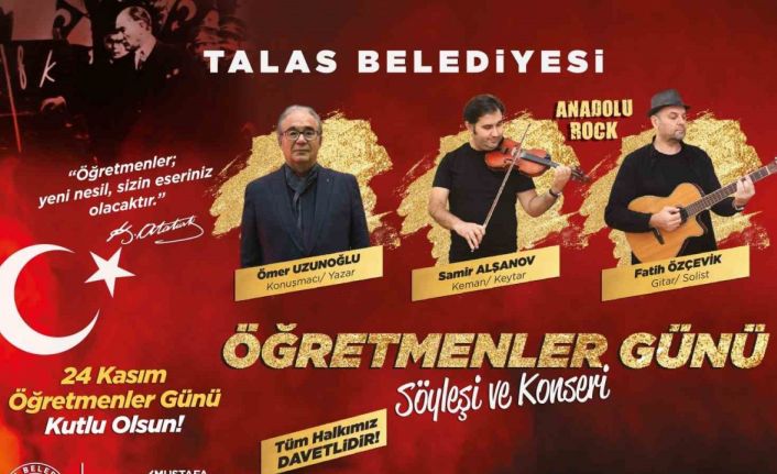 Talas’ta Öğretmenler Günü için özel program