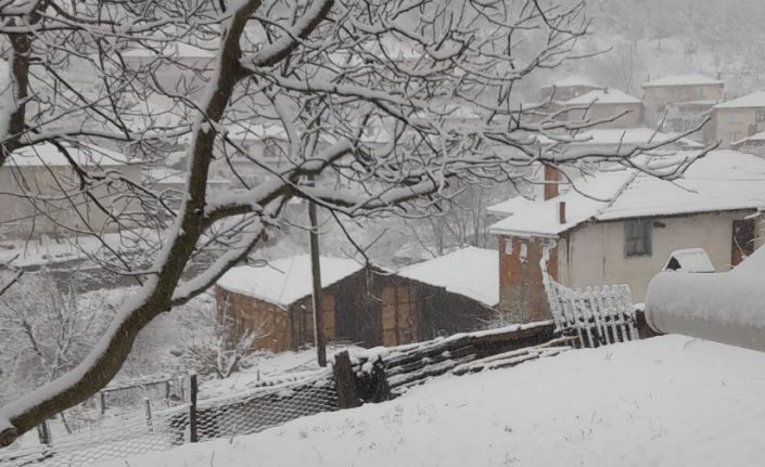 Tavşanlı’da kar yağışı